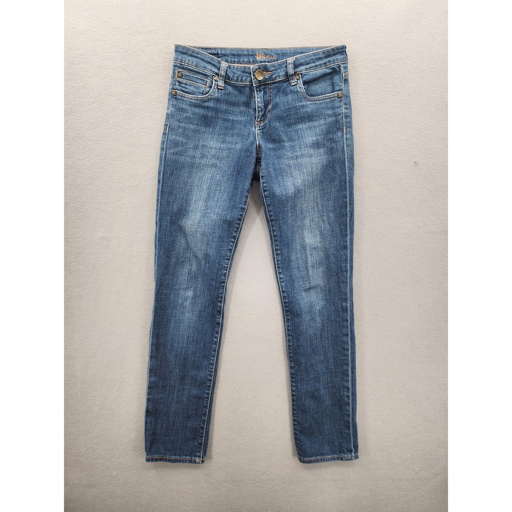 Kut from the Kloth Skinny Jeans Womens 4 Medium Wash Stretch Denim Blue Pants